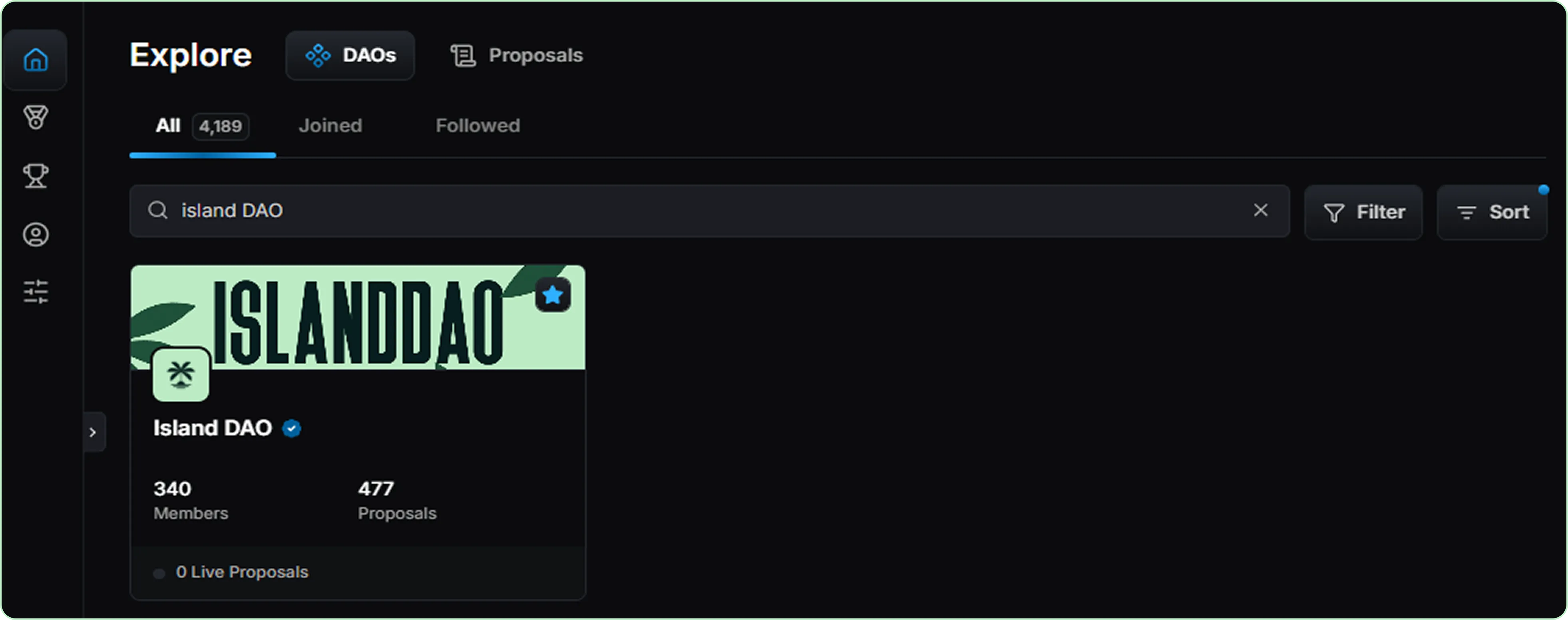 IslandDAO governance